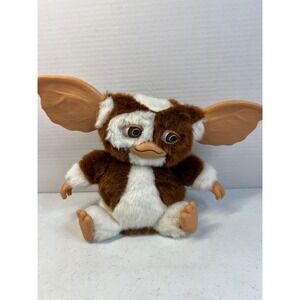 NECA Gremlins Gizmo Mogwai Plush Vinyl Interactive Toy Brown White 7in 2011